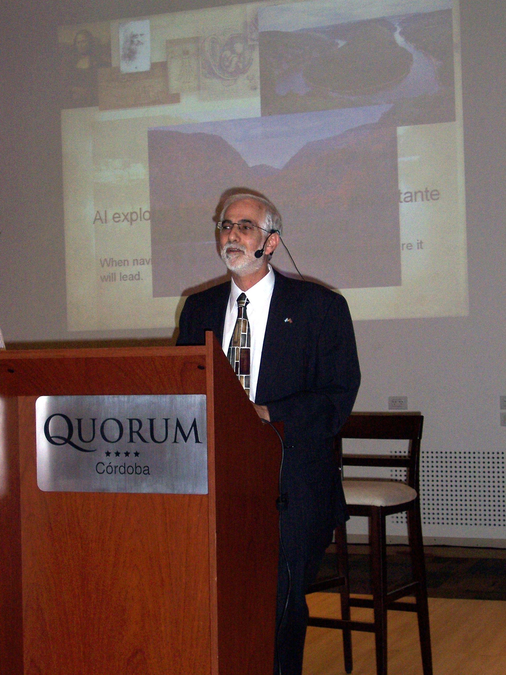 speaking in Cordoba, Argentina 2009